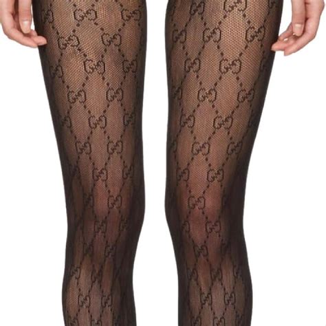 gucci hosiery black|authentic gucci stockings.